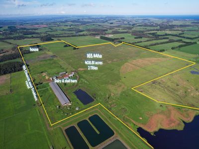 ESTABLISHED DAIRY HOLDING ON 408.81 ACRES WITH 3 BEDROOM HOME