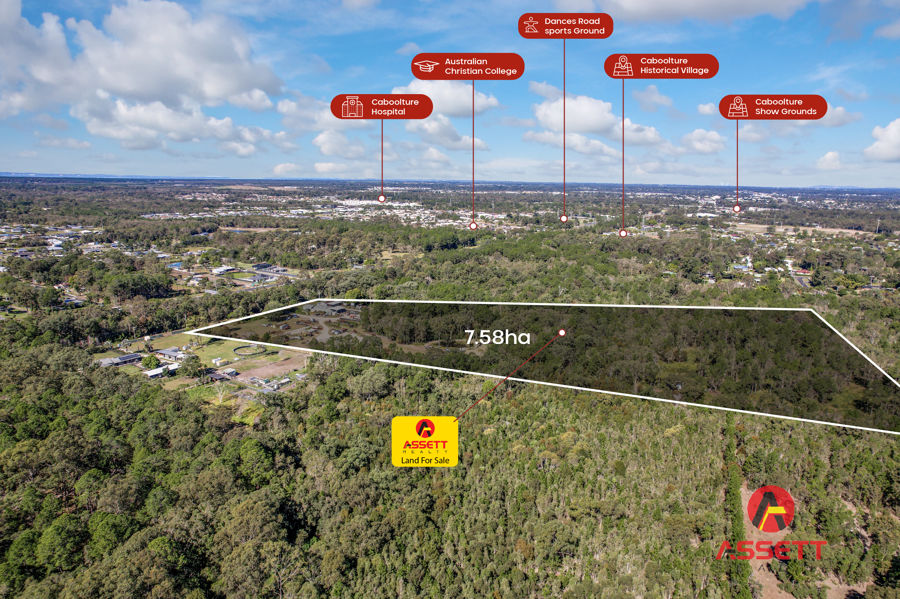 RARE OPPERTUNITY 18 ACRES LAND. ONLY 4.2 KM FROM THE CABOOLTURE CBD