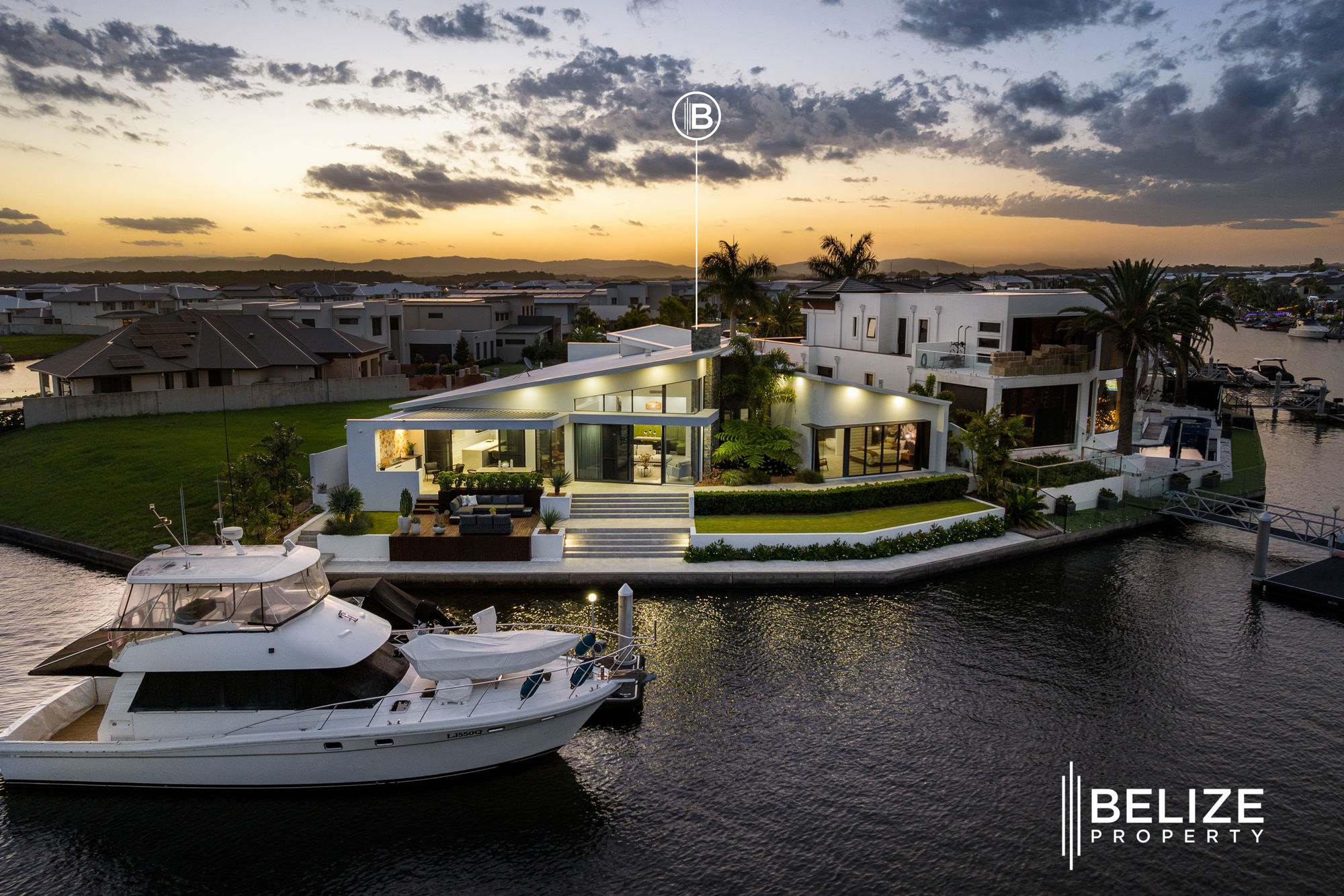 LUXURY WATERFRONT MASTERPIECE WITH PRIVATE PONTOON & UNMATCHED LIFESTYLE