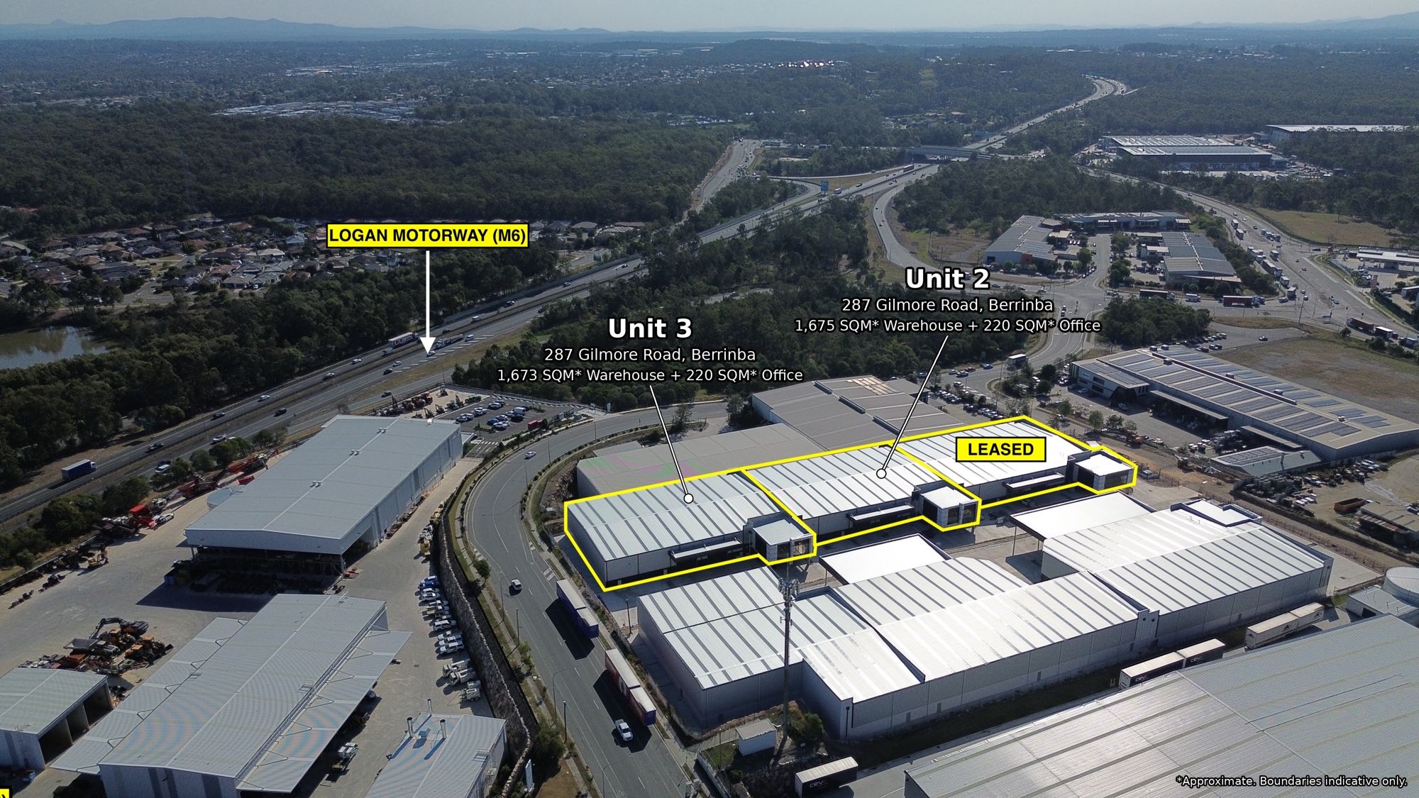 BRAND NEW OFFICE/WAREHOUSE AT EXIT 8 ON THE LOGAN MOTORWAY